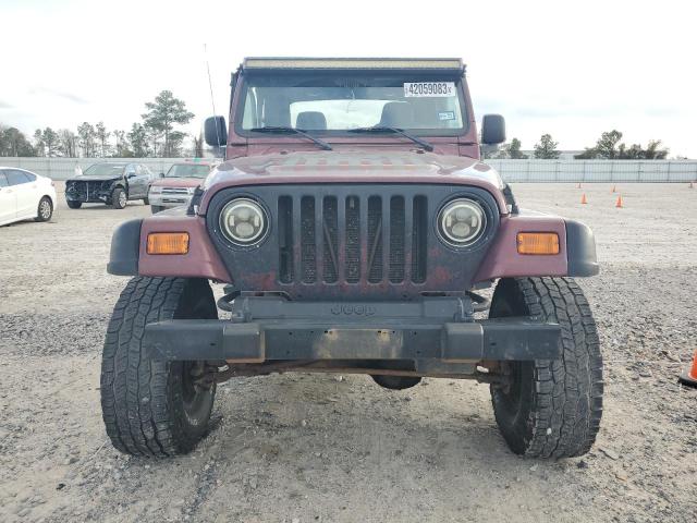 1J4FA49S93P308468 - 2003 JEEP WRANGLER / SPORT MAROON photo 5