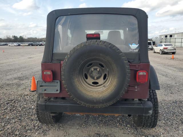 1J4FA49S93P308468 - 2003 JEEP WRANGLER / SPORT MAROON photo 6