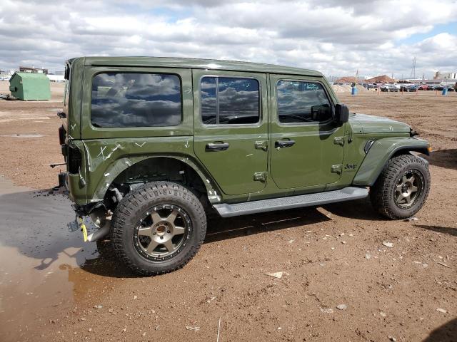 1C4HJXEN8LW347428 - 2020 JEEP WRANGLER U SAHARA GREEN photo 3