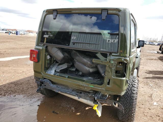 1C4HJXEN8LW347428 - 2020 JEEP WRANGLER U SAHARA GREEN photo 6