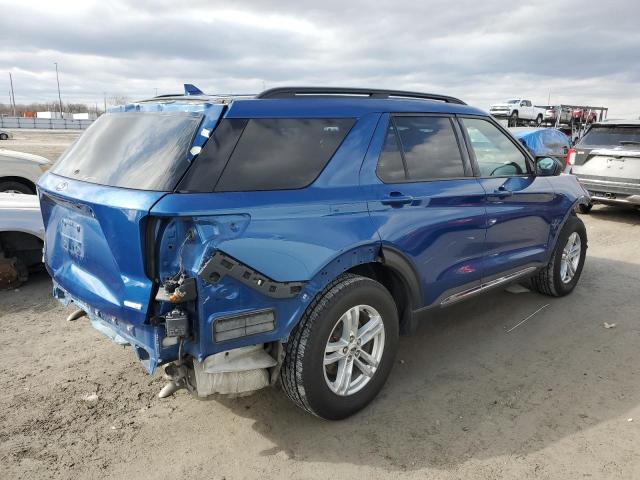 1FMSK8DH5LGA81098 - 2020 FORD EXPLORER XLT BLUE photo 3