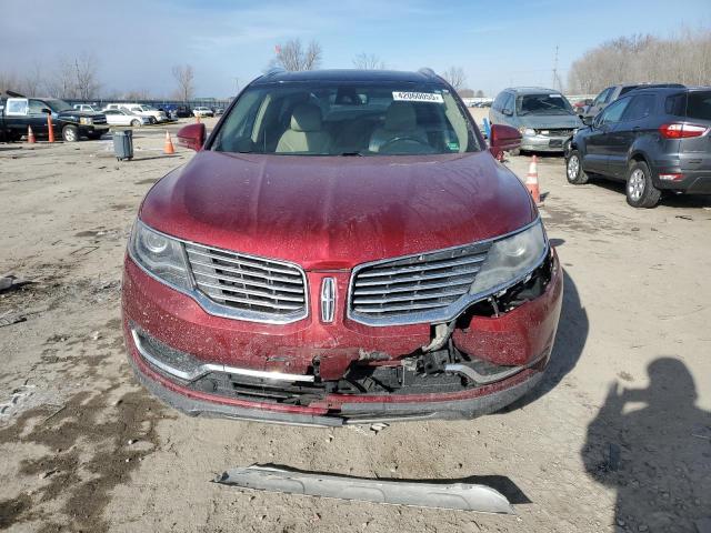 2LMTJ8LR0GBL88133 - 2016 LINCOLN MKX RESERVE RED photo 5