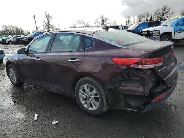 5XXGT4L30GG028554 - 2016 KIA OPTIMA LX MAROON photo 2