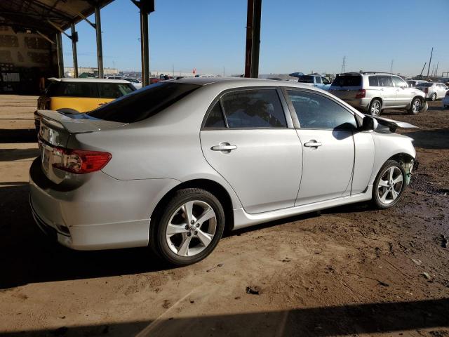 2T1BU4EE9BC748943 - 2011 TOYOTA CAROLLA BASE SILVER photo 3