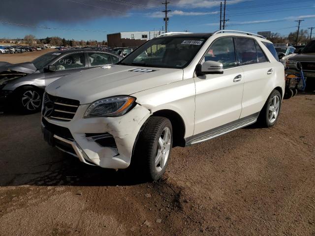 4JGDA5GB7FA517409 - 2015 MERCEDES-BENZ ML 400 4MATIC WHITE photo 1