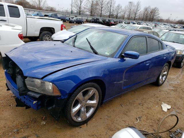 2C3CDXHG3CH276950 - 2012 DODGE CHARGER SXT BLUE photo 1