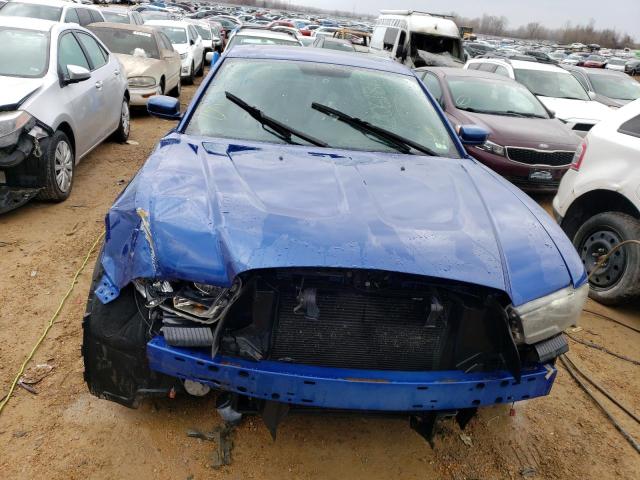 2C3CDXHG3CH276950 - 2012 DODGE CHARGER SXT BLUE photo 5