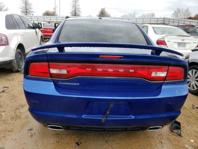 2C3CDXHG3CH276950 - 2012 DODGE CHARGER SXT BLUE photo 6