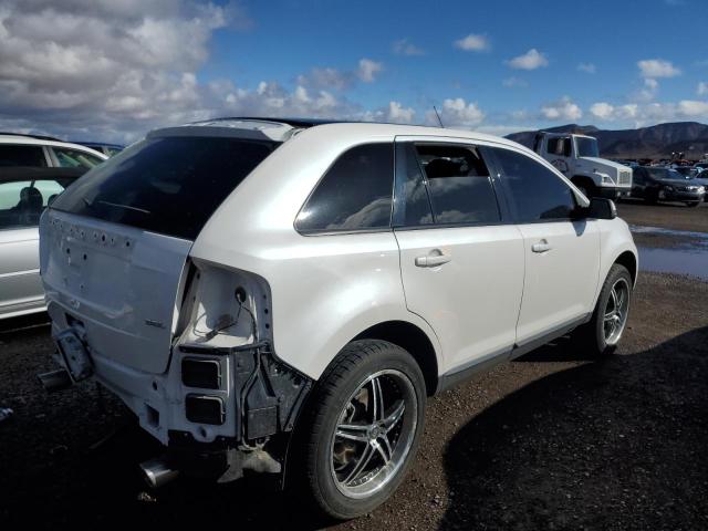 2FMDK3JC0EBB65795 - 2014 FORD EDGE SEL WHITE photo 3