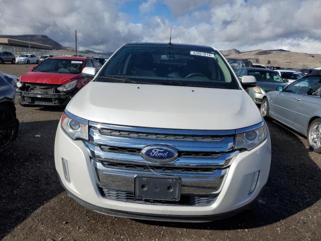 2FMDK3JC0EBB65795 - 2014 FORD EDGE SEL WHITE photo 5