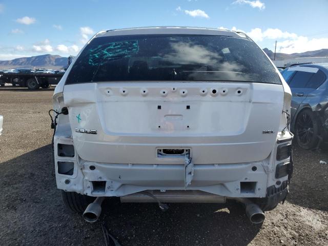 2FMDK3JC0EBB65795 - 2014 FORD EDGE SEL WHITE photo 6