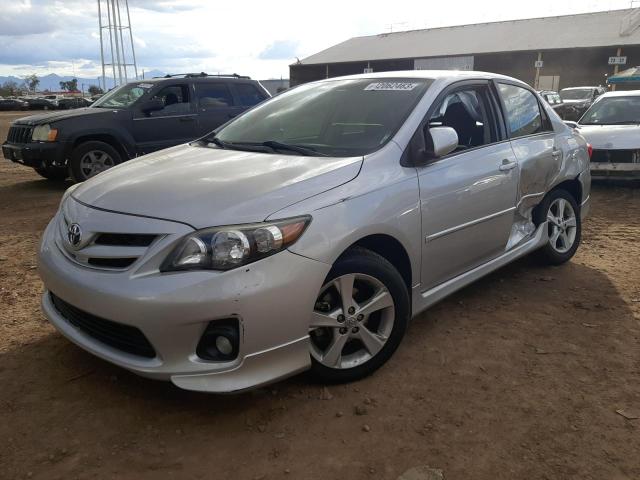 2T1BU4EE3BC706669 - 2011 TOYOTA COROLLA BASE SILVER photo 1