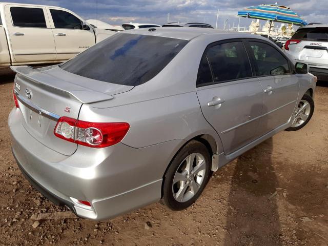 2T1BU4EE3BC706669 - 2011 TOYOTA COROLLA BASE SILVER photo 3