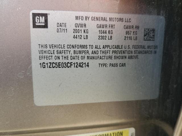 1G1ZC5E03CF124214 - 2012 CHEVROLET MALIBU 1LT 灰色 照片 13