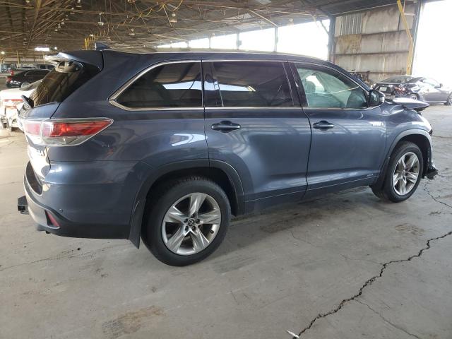 5TDDCRFH9GS019194 - 2016 TOYOTA HIGHLANDER HYBRID LIMITED BLUE photo 3