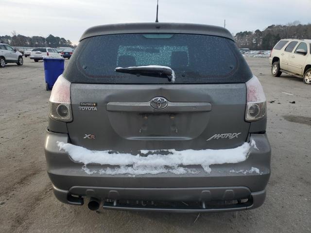 2T1KR32E18C705318 - 2008 TOYOTA COROLLA MA XR GRAY photo 6