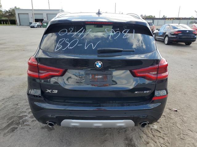 5UXTY5C03M9H99581 - 2021 BMW X3 XDRIVE30I BLACK photo 6