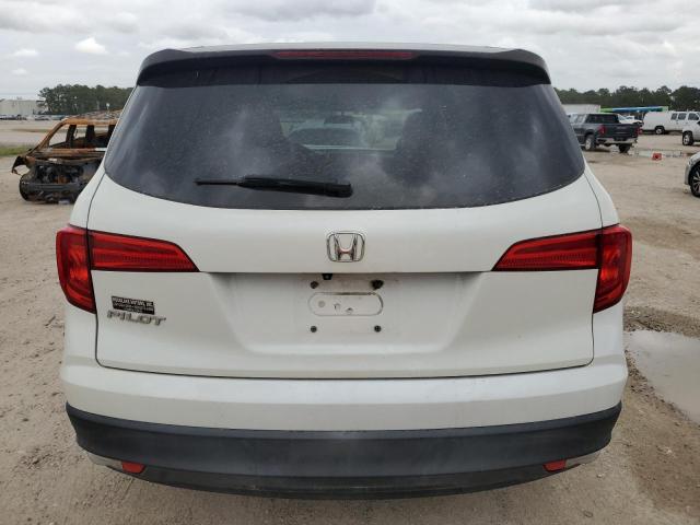 5FNYF5H17GB028563 - 2016 HONDA PILOT LX WHITE photo 6