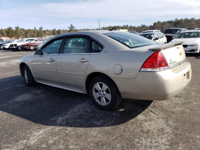 2G1WT57N791196299 - 2009 CHEVROLET IMPALA 1LT BEIGE photo 2