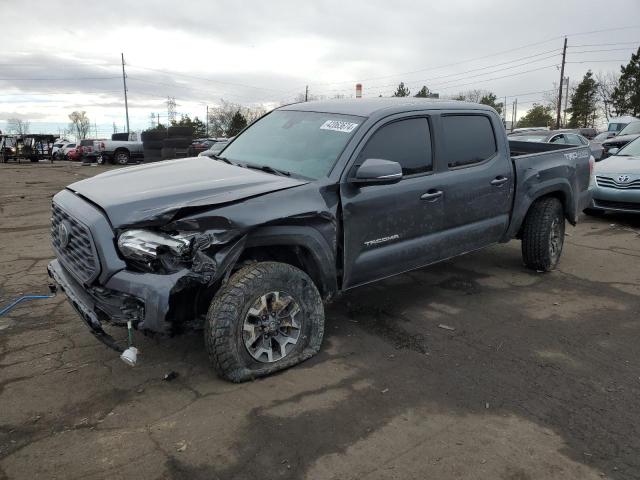 3TMCZ5ANXMM443611 - 2021 TOYOTA TACOMA DOUBLE CAB GRAY photo 1