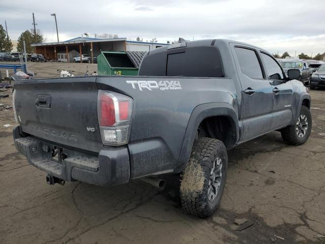 3TMCZ5ANXMM443611 - 2021 TOYOTA TACOMA DOUBLE CAB GRAY photo 3