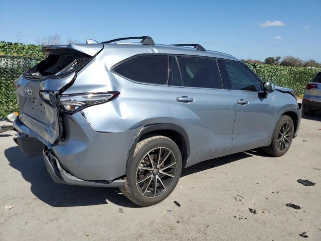 5TDGZRAH6MS049297 - 2021 TOYOTA HIGHLANDER XLE GRAY photo 3