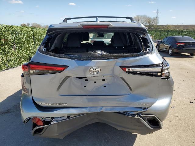 5TDGZRAH6MS049297 - 2021 TOYOTA HIGHLANDER XLE GRAY photo 6