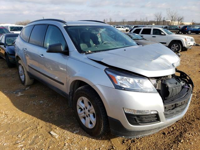 1GNKRFED3HJ338695 - 2017 CHEVROLET TRAVERSE LS GRAY photo 4