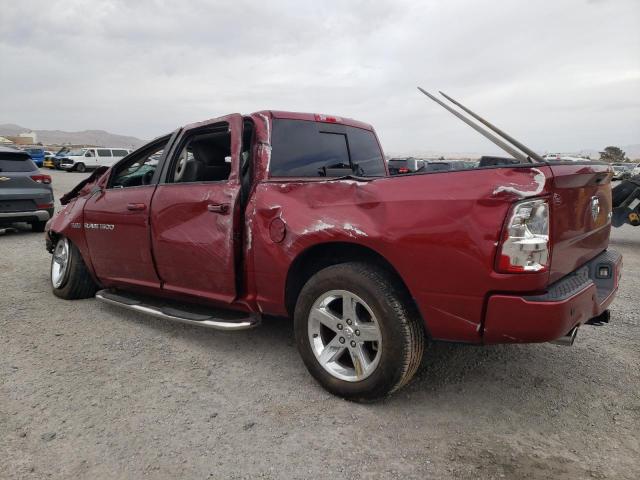 1C6RD7MT5CS125374 - 2012 DODGE RAM 1500 SPORT BURGUNDY photo 2