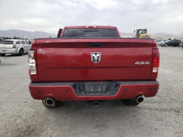 1C6RD7MT5CS125374 - 2012 DODGE RAM 1500 SPORT BURGUNDY photo 6