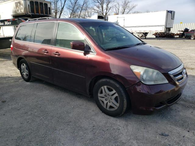 5FNRL384X7B107902 - 2007 HONDA ODYSSEY EX MAROON photo 4