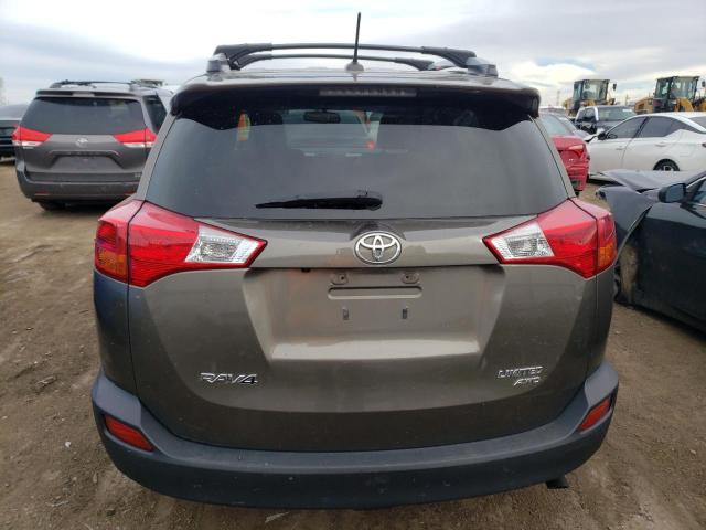 JTMDFREV0FD135408 - 2015 TOYOTA RAV4 LIMITED BROWN photo 6