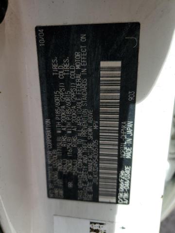 JTLKT324954005705 - 2005 TOYOTA SCION XB Beyaz fotoğraf 12