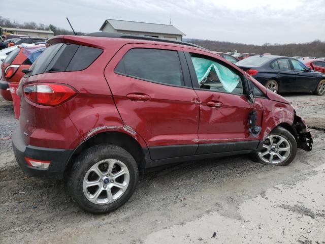 MAJ6P1UL1JC243967 - 2018 FORD ECOSPORT SE MAROON photo 3