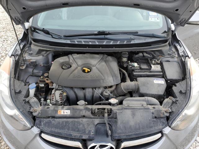 KMHDH4AE1CU389137 - 2012 HYUNDAI ELANTRA GLS GRAY photo 11