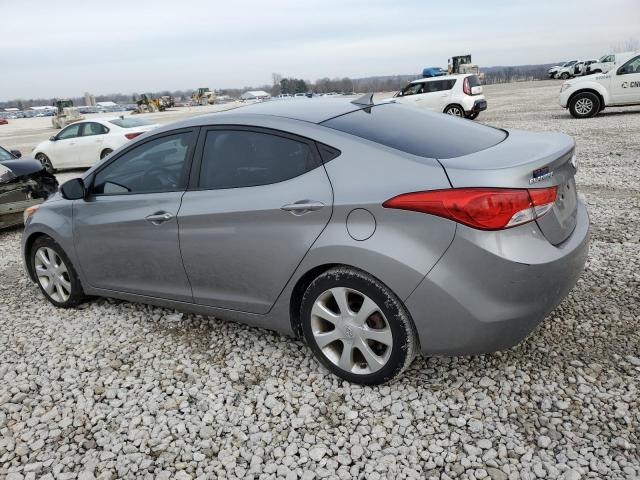 KMHDH4AE1CU389137 - 2012 HYUNDAI ELANTRA GLS GRAY photo 2