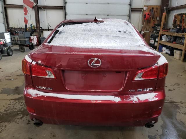 JTHCF5C21A5041746 - 2010 LEXUS IS 250 RED photo 6