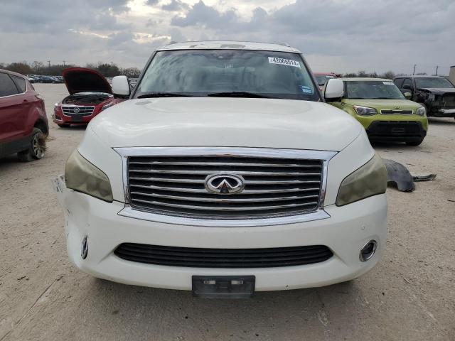 JN8AZ2NF2C9518392 - 2012 INFINITI QX56 WHITE photo 5