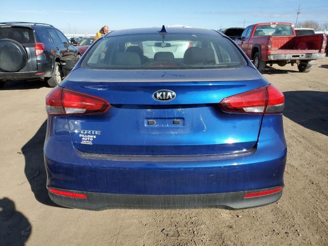 3KPFK4A74HE122404 - 2017 KIA FORTE LX BLUE photo 6