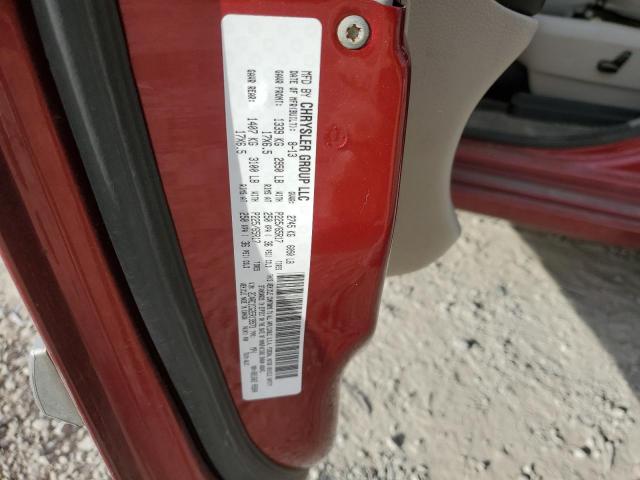 2C4RC1CG2ER139573 - 2014 CHRYSLER TOWN & COU TOURING L BURGUNDY photo 13