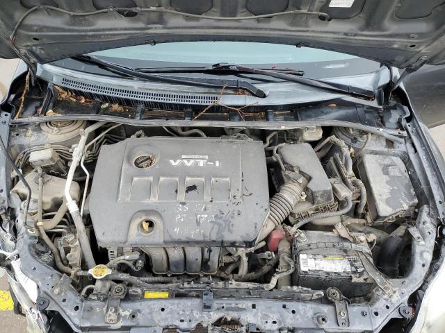 2T1BU4EE4AC385546 - 2010 TOYOTA COROLLA BASE GRAY photo 11