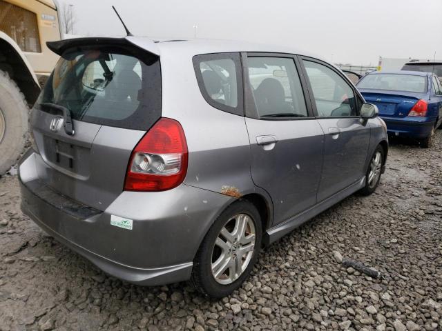 JHMGD38607S023823 - 2007 HONDA FIT S ნაცრისფერი ფოტო 3