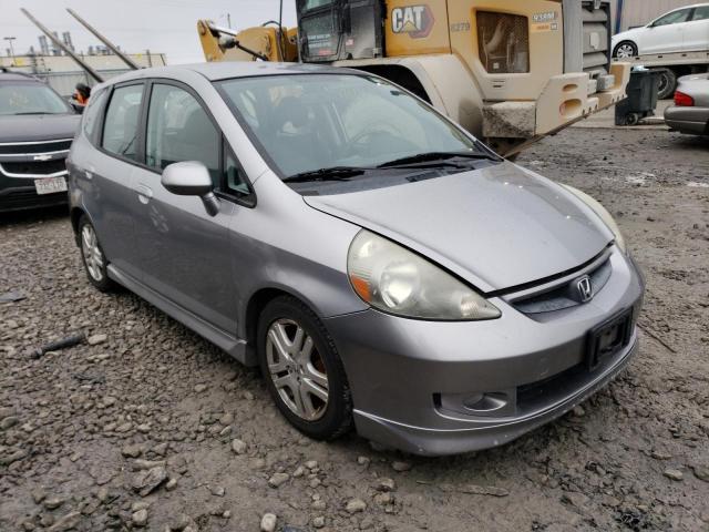 JHMGD38607S023823 - 2007 HONDA FIT S GRAY photo 4