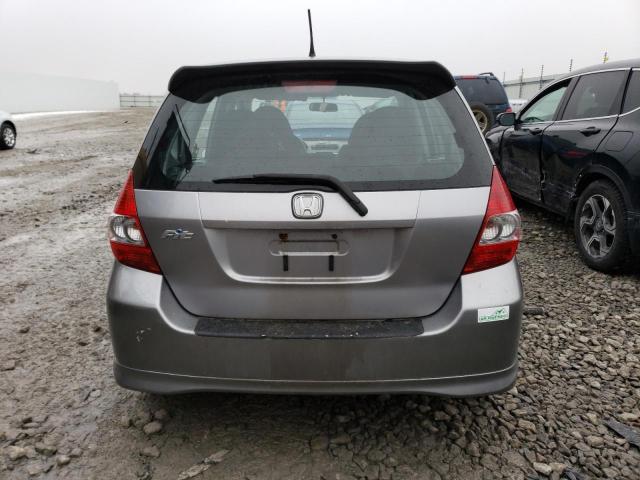 JHMGD38607S023823 - 2007 HONDA FIT S GRAY photo 6