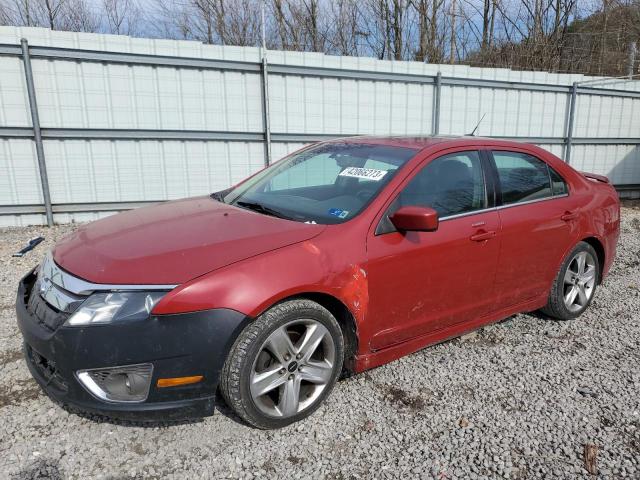 3FAHP0DC7AR195654 - 2010 FORD FUSION SPORT RED photo 1