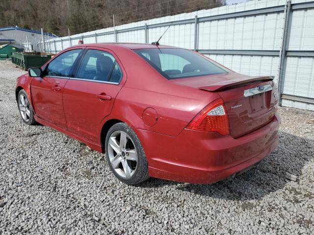 3FAHP0DC7AR195654 - 2010 FORD FUSION SPORT RED photo 2