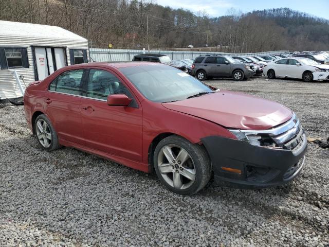 3FAHP0DC7AR195654 - 2010 FORD FUSION SPORT RED photo 4