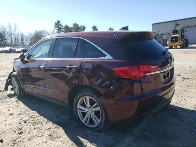 5J8TB4H54EL019012 - 2014 ACURA RDX TECHNOLOGY BURGUNDY photo 2