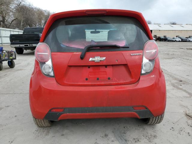 KL8CD6S95EC591036 - 2014 CHEVROLET SPARK 1LT RED photo 6