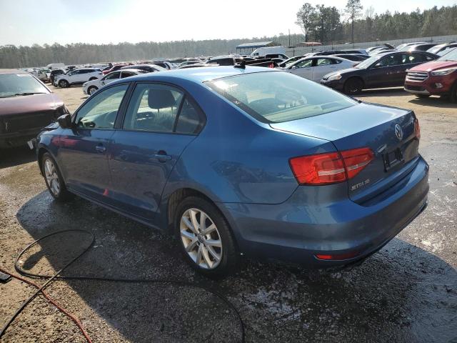 3VWD17AJXFM343321 - 2015 VOLKSWAGEN JETTA SE BLUE photo 2